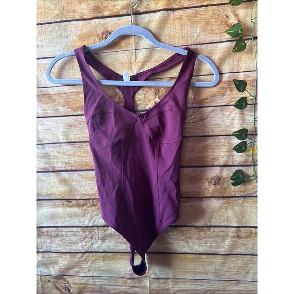 Free People Movement Bare It All Leotard in Varsity Red Size XS NWT - Picture 1 of 7